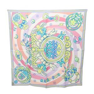 HERMES Authentic Blue Silk Scarf